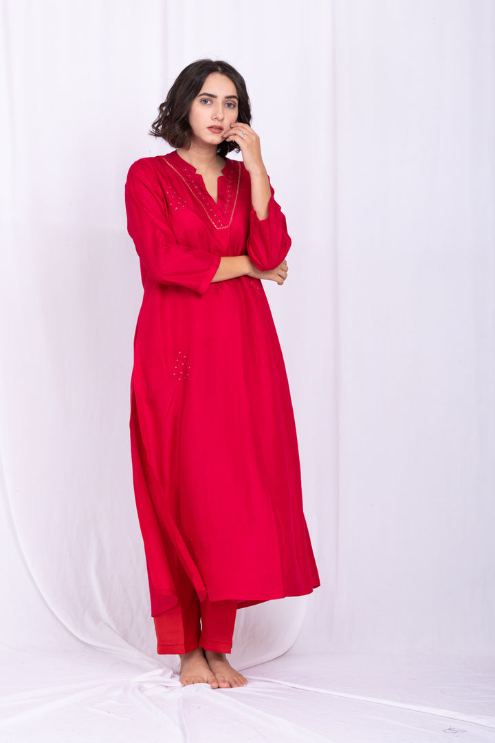 ANAMIKA SILK KURTA SET
