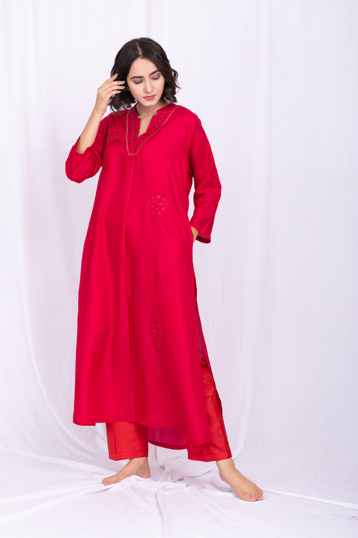 ANAMIKA SILK KURTA SET