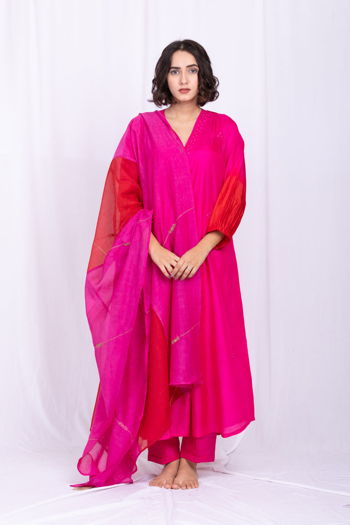 RESHAM SILK KURTA SET