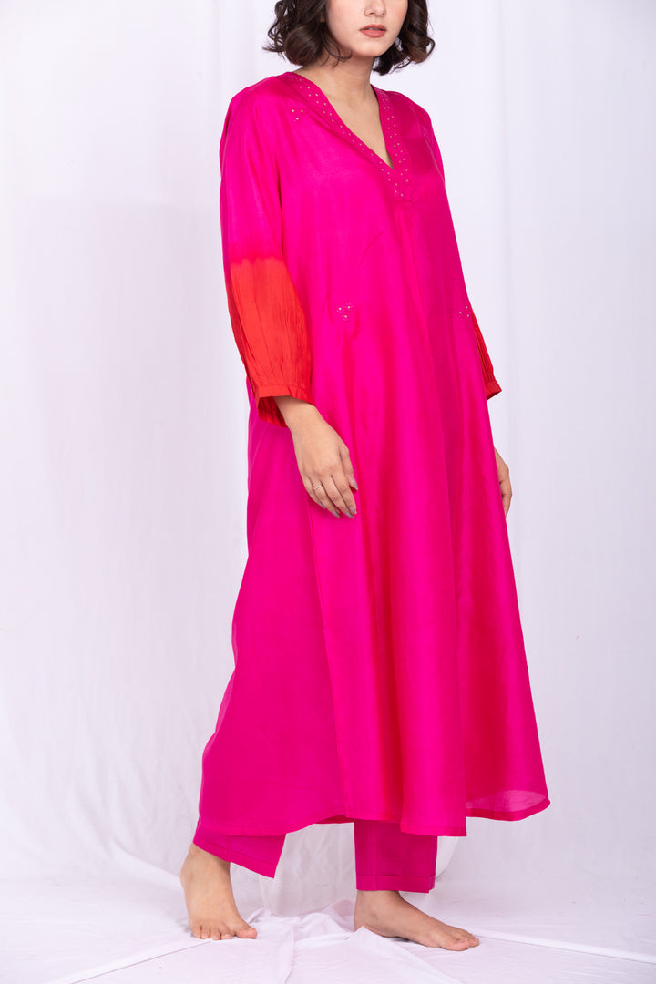 RESHAM SILK KURTA SET