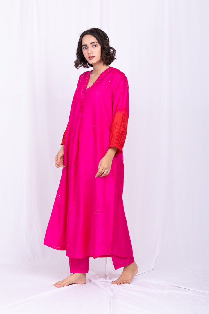 RESHAM SILK KURTA SET