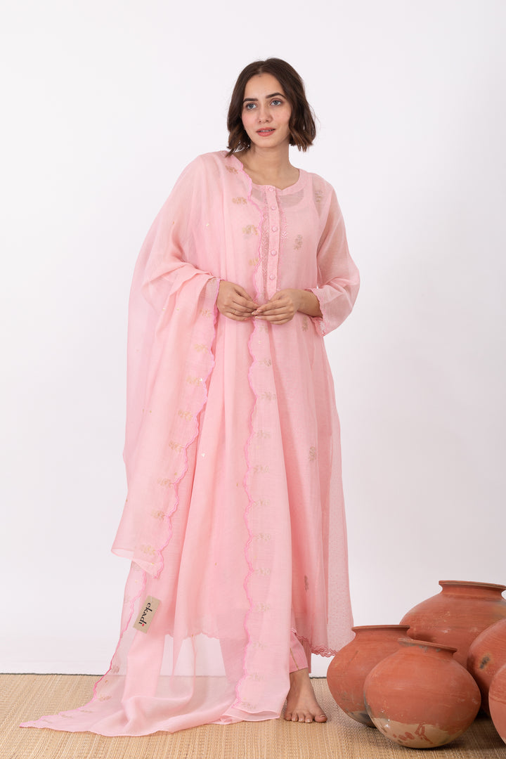 MEDHAVI ROZA TUNIC SET