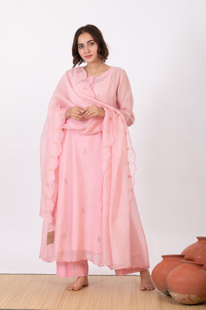 MEDHAVI ROZA TUNIC SET