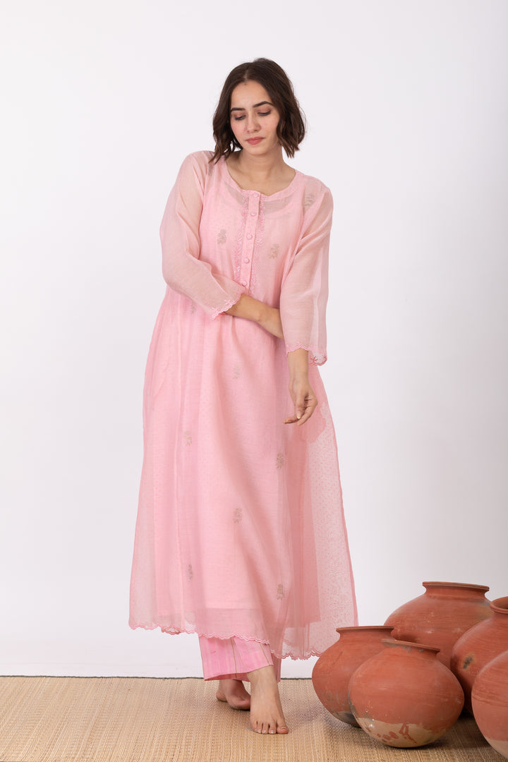 MEDHAVI ROZA TUNIC SET