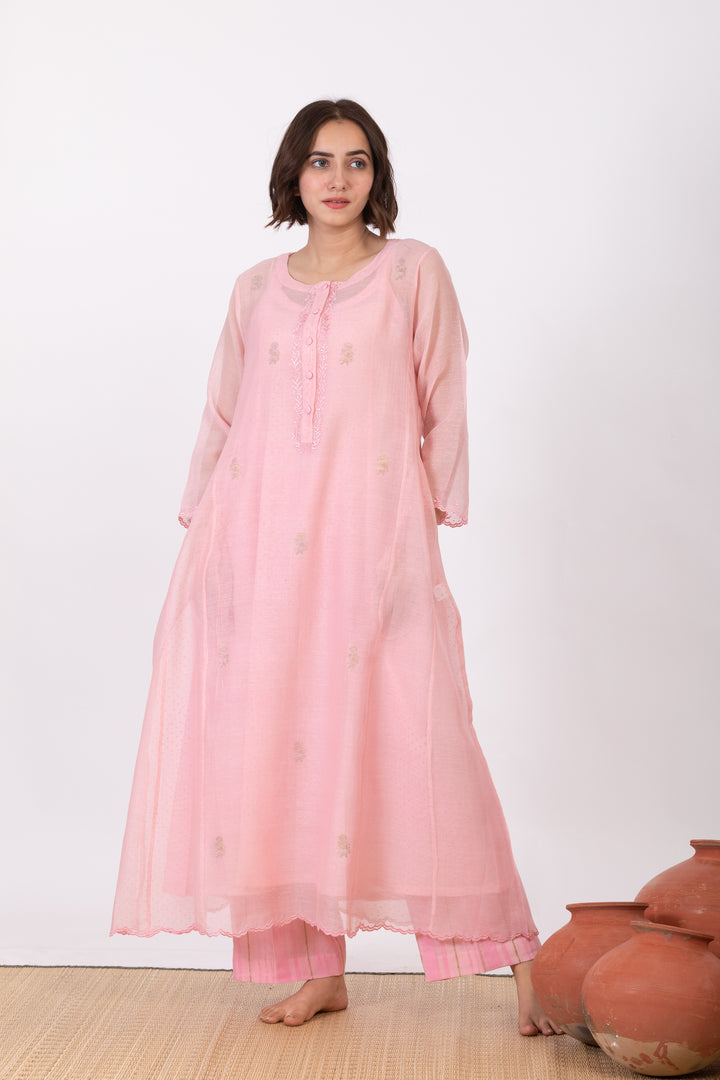 MEDHAVI ROZA TUNIC SET