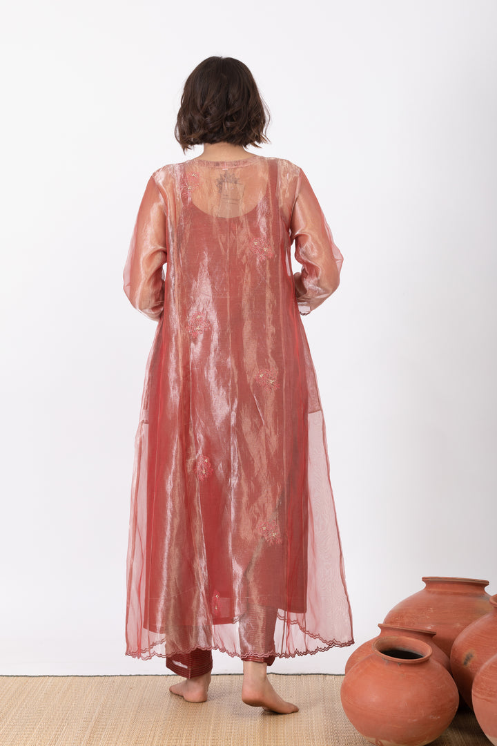 TARA TISSUE SILK KURTA SET