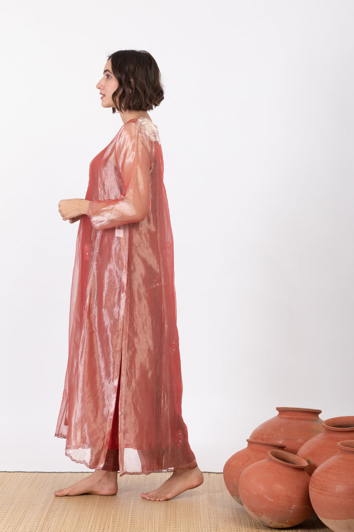 SAMAIRA TISSUE SILK KURTA SET