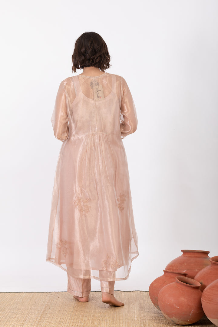 CHAMPA ASHWINI TISSUE SILK KURTA SET