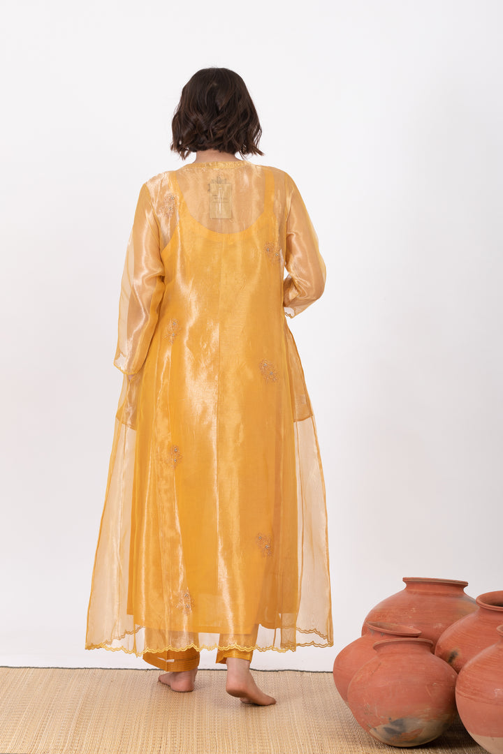 AMALTAAS PAAKHI TISSUE SILK KURTA SET