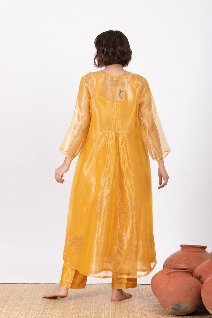 AMALTAAS MITALI TISSUE SILK KURTA SET