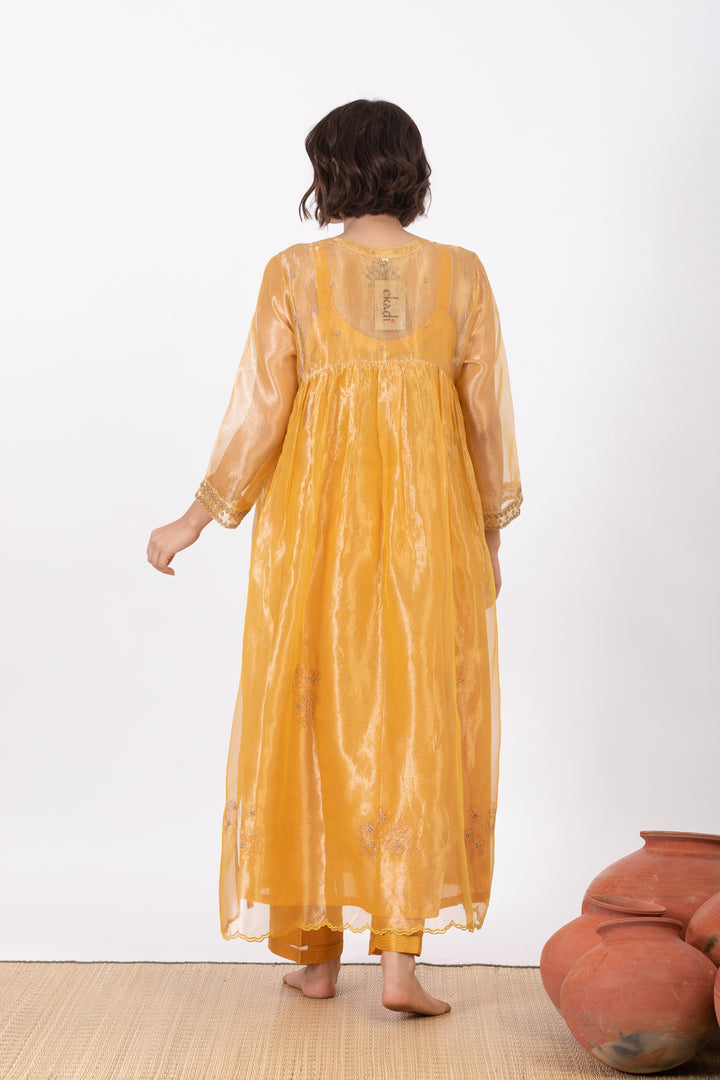 AMALTAAS ADVITA TISSUE SILK KURTA SET