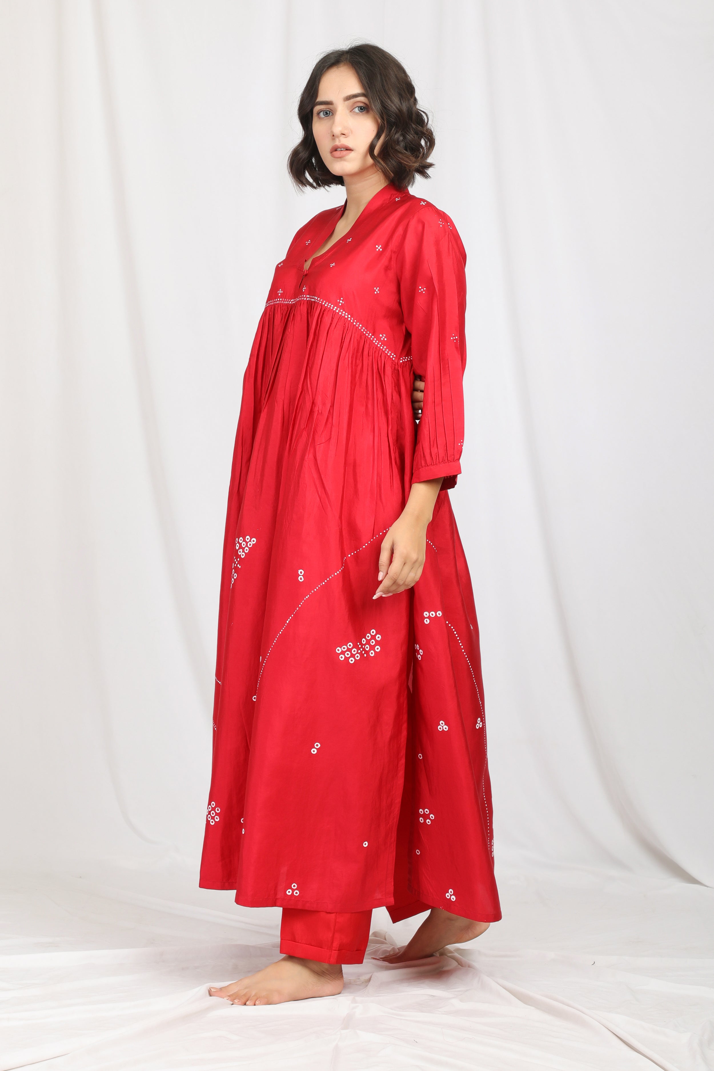 TAARA SILK OVERLAY CO-ORD SET