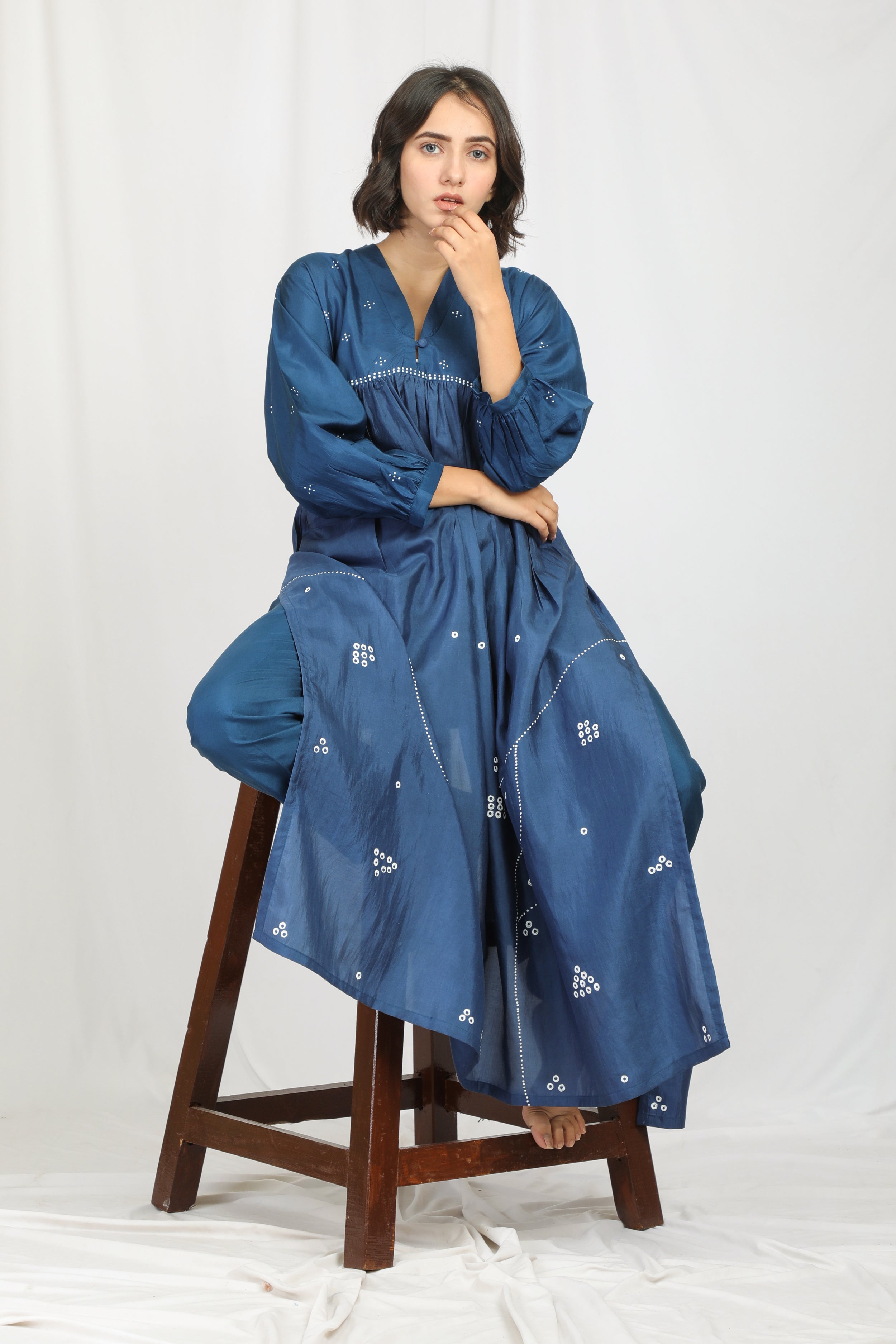 NEERJAA SILK OVERLAY CO-ORD SET
