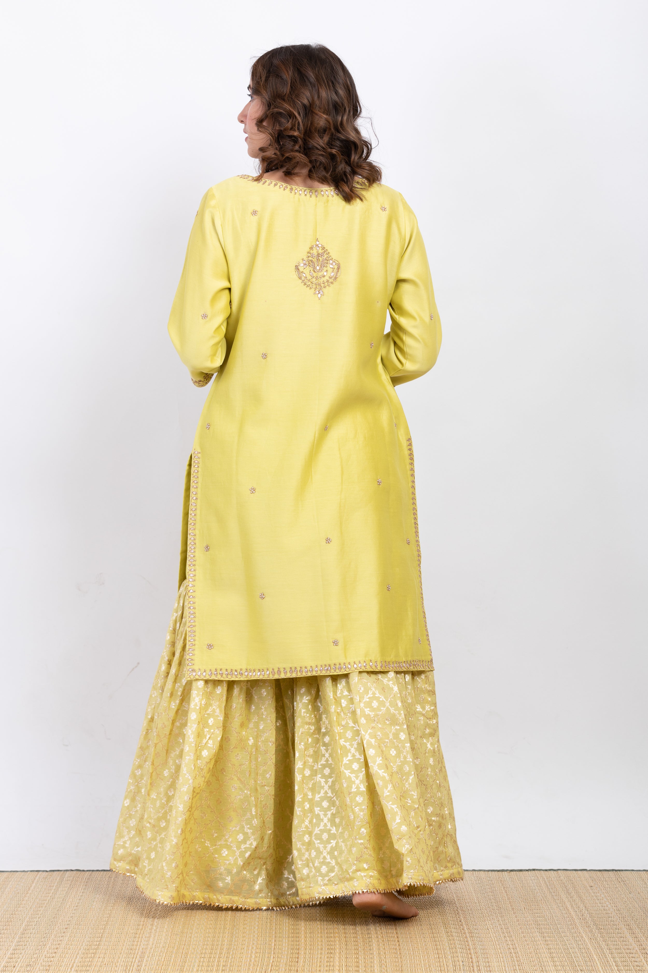 ANUH EMBROIDERED SHARARA SET