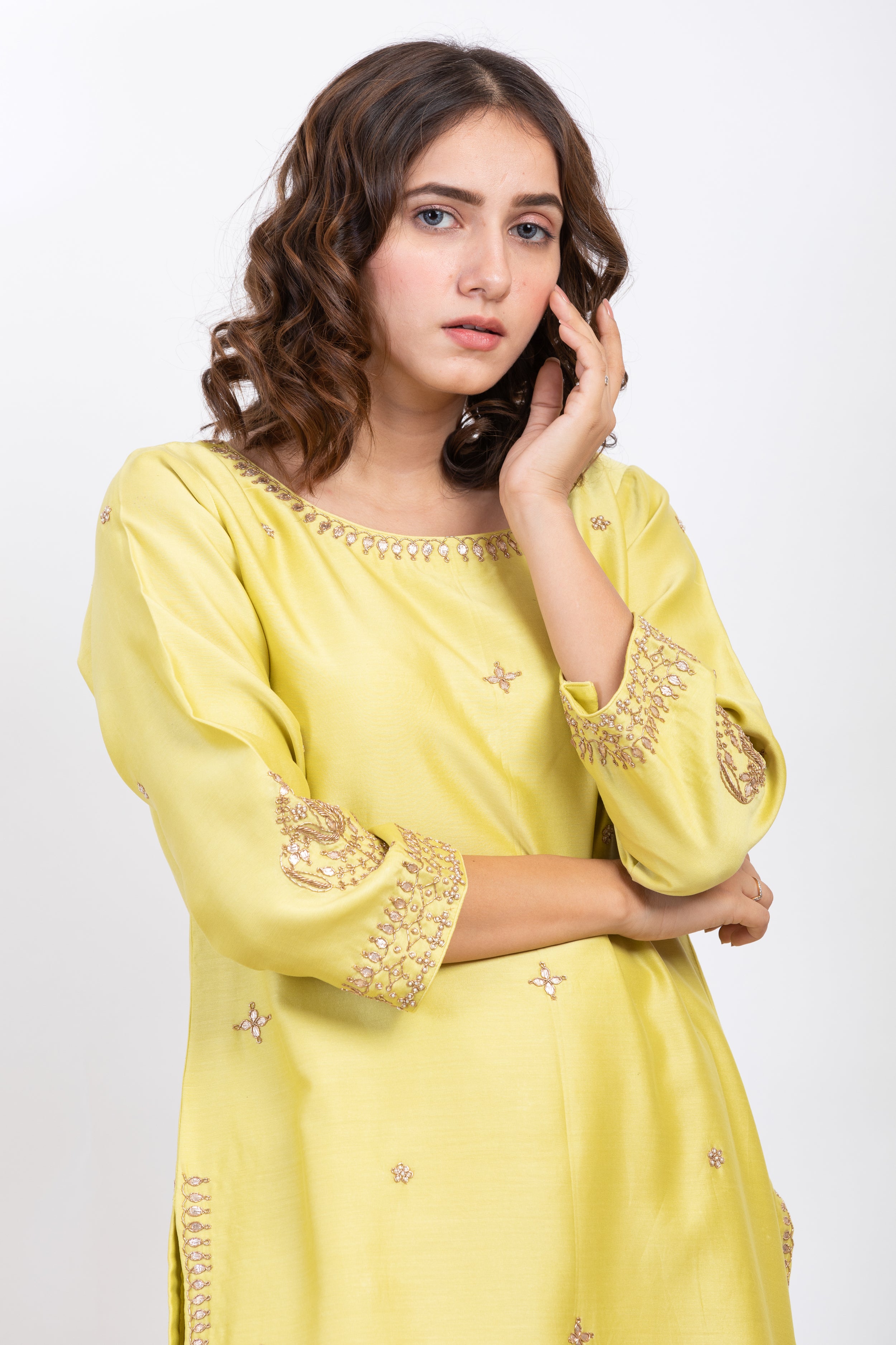 ANUH EMBROIDERED SHARARA SET