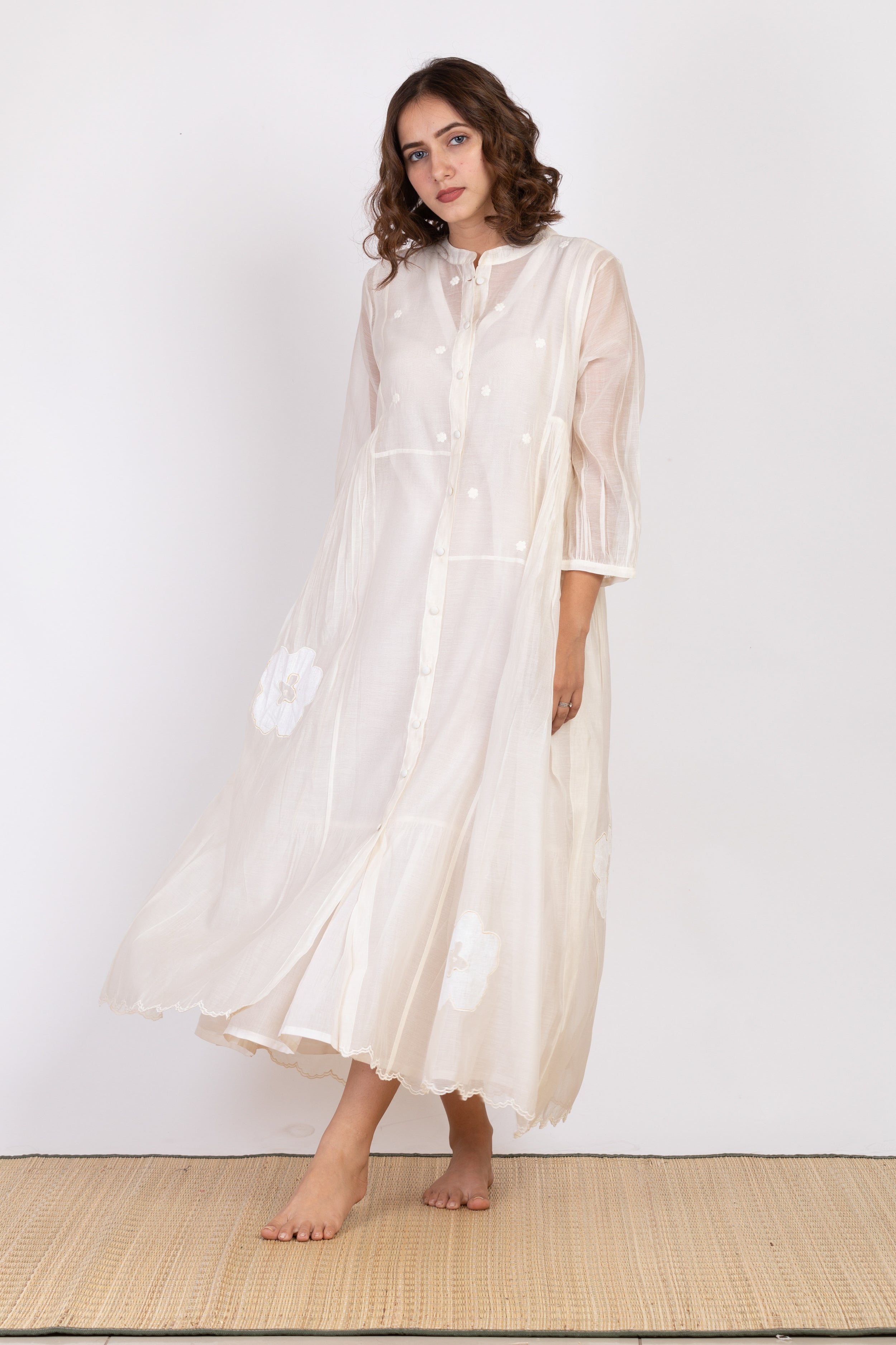 MARIE SILK OVERLAY DRESS