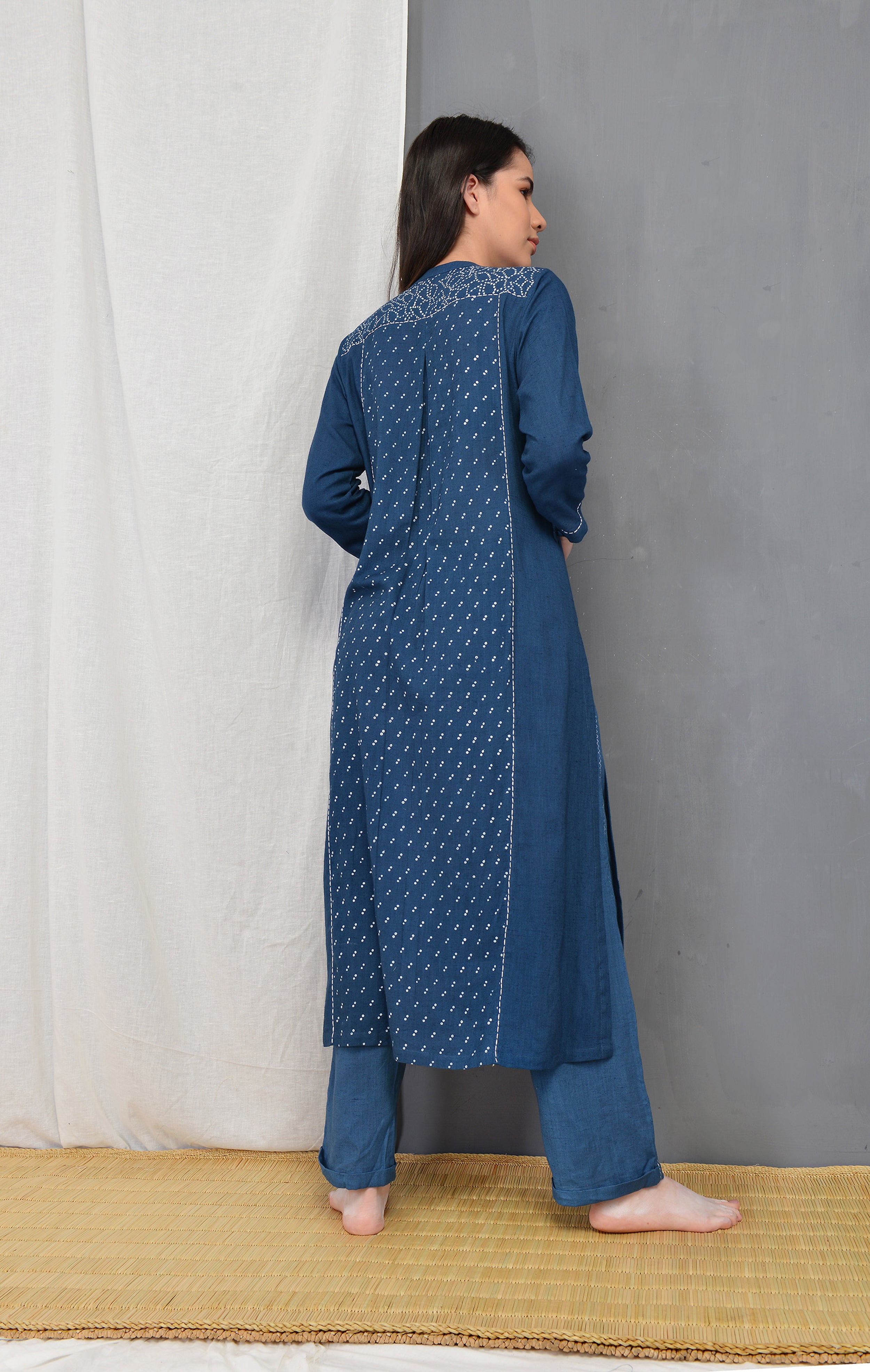 MARGERET INDIGO CO-ORD SET