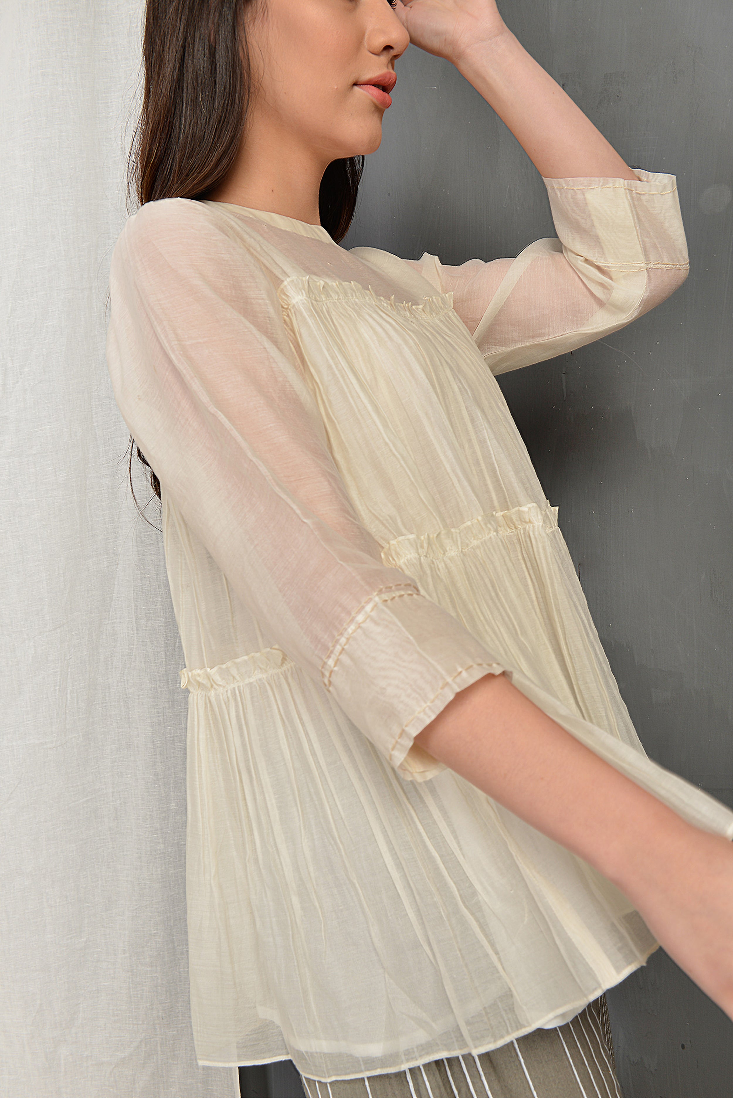 JUNE OVERLAY SHORT TUNIC