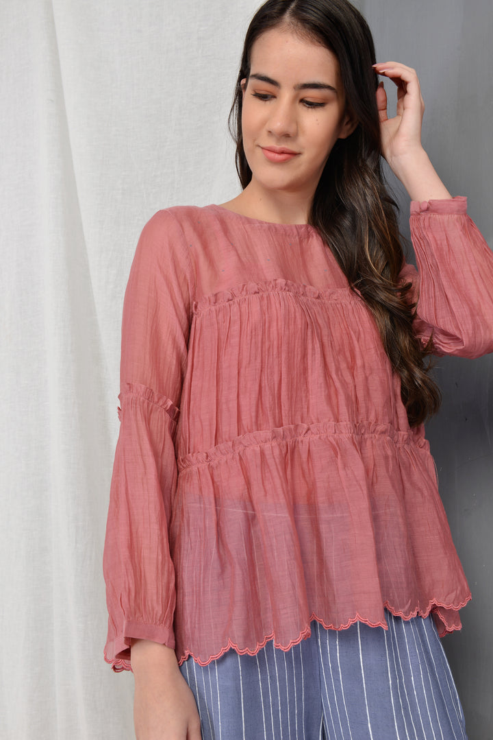 ROSALINE  PLEATED SHORT TUNIC