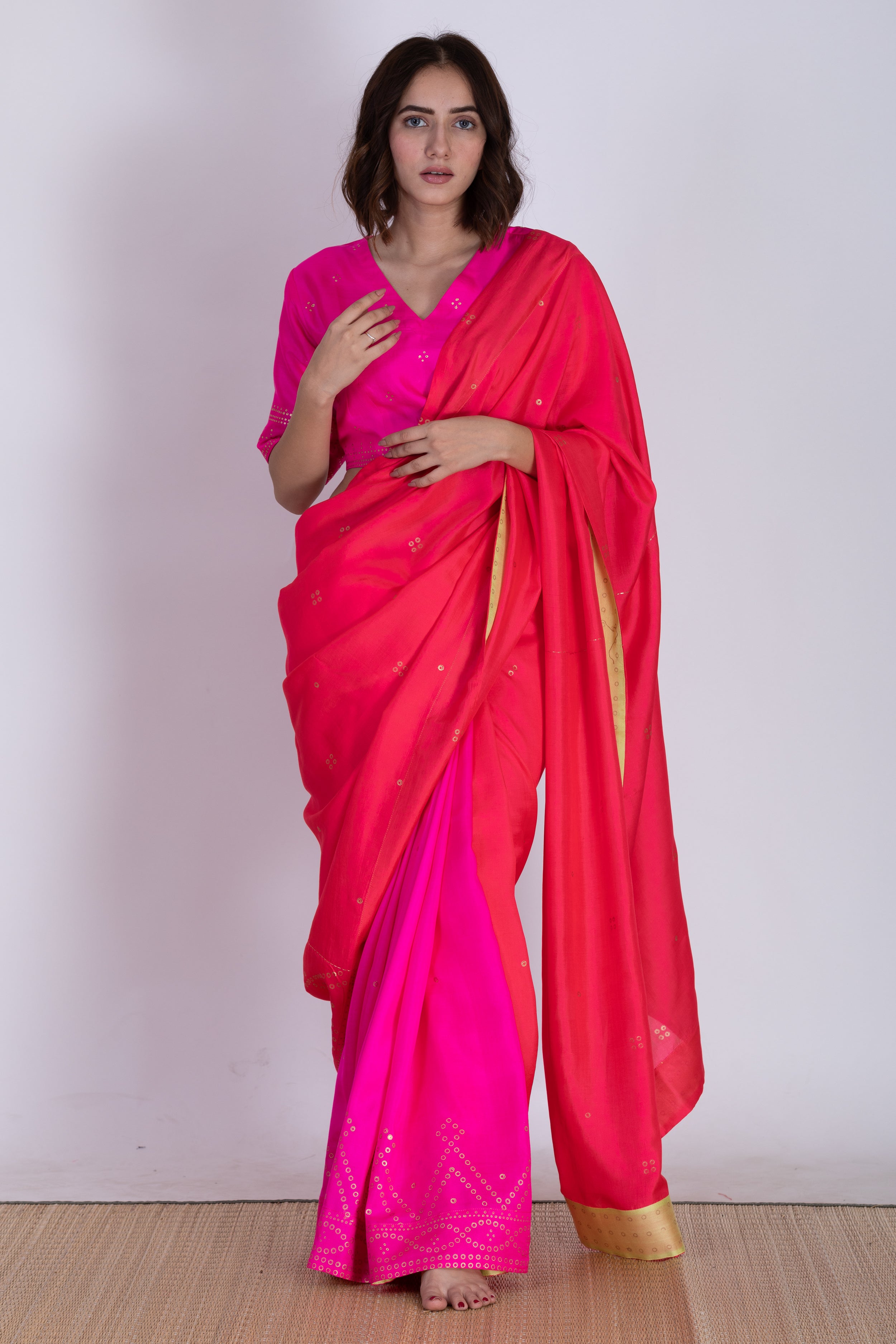 KADAMBIRI SILK SAREE SET