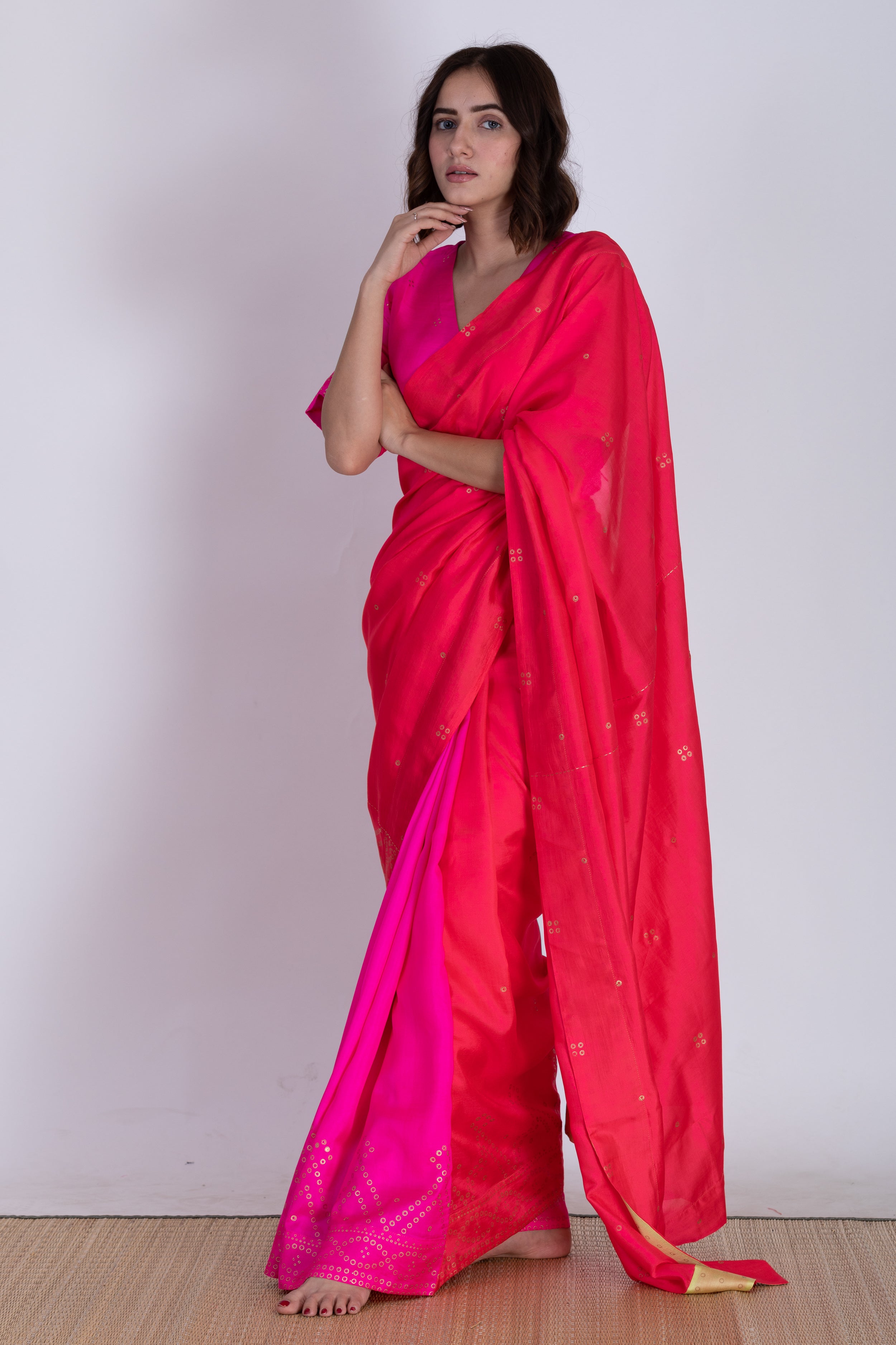 KADAMBIRI SILK SAREE SET