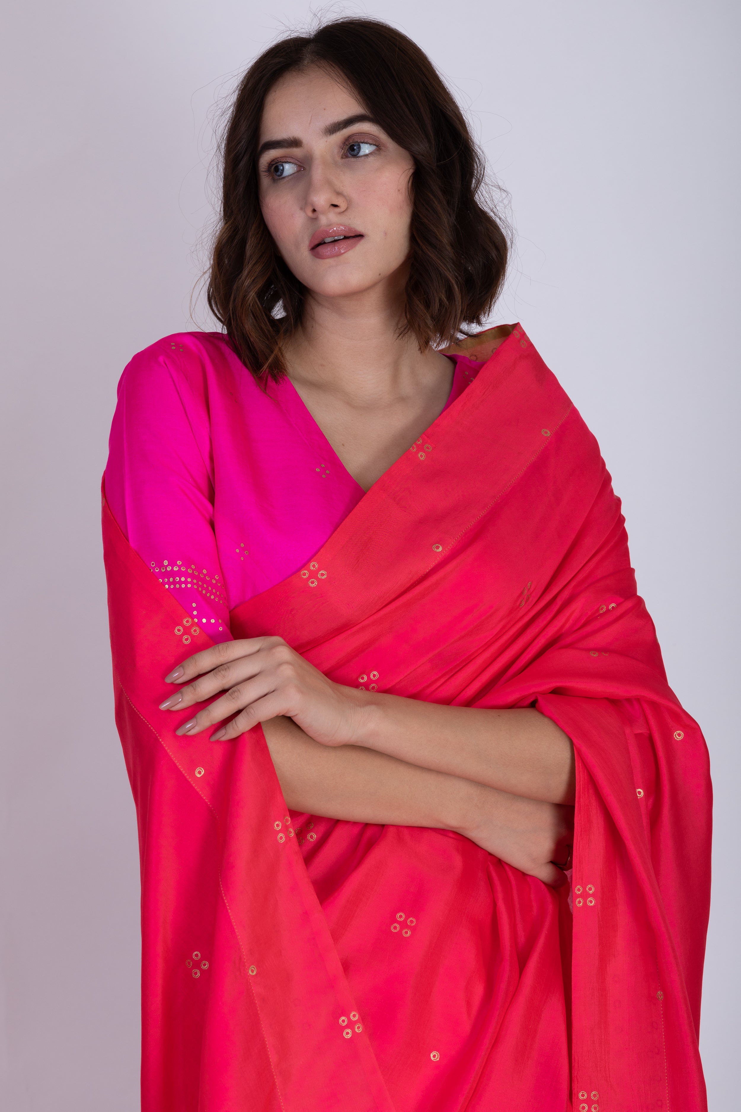 KADAMBIRI SILK SAREE SET