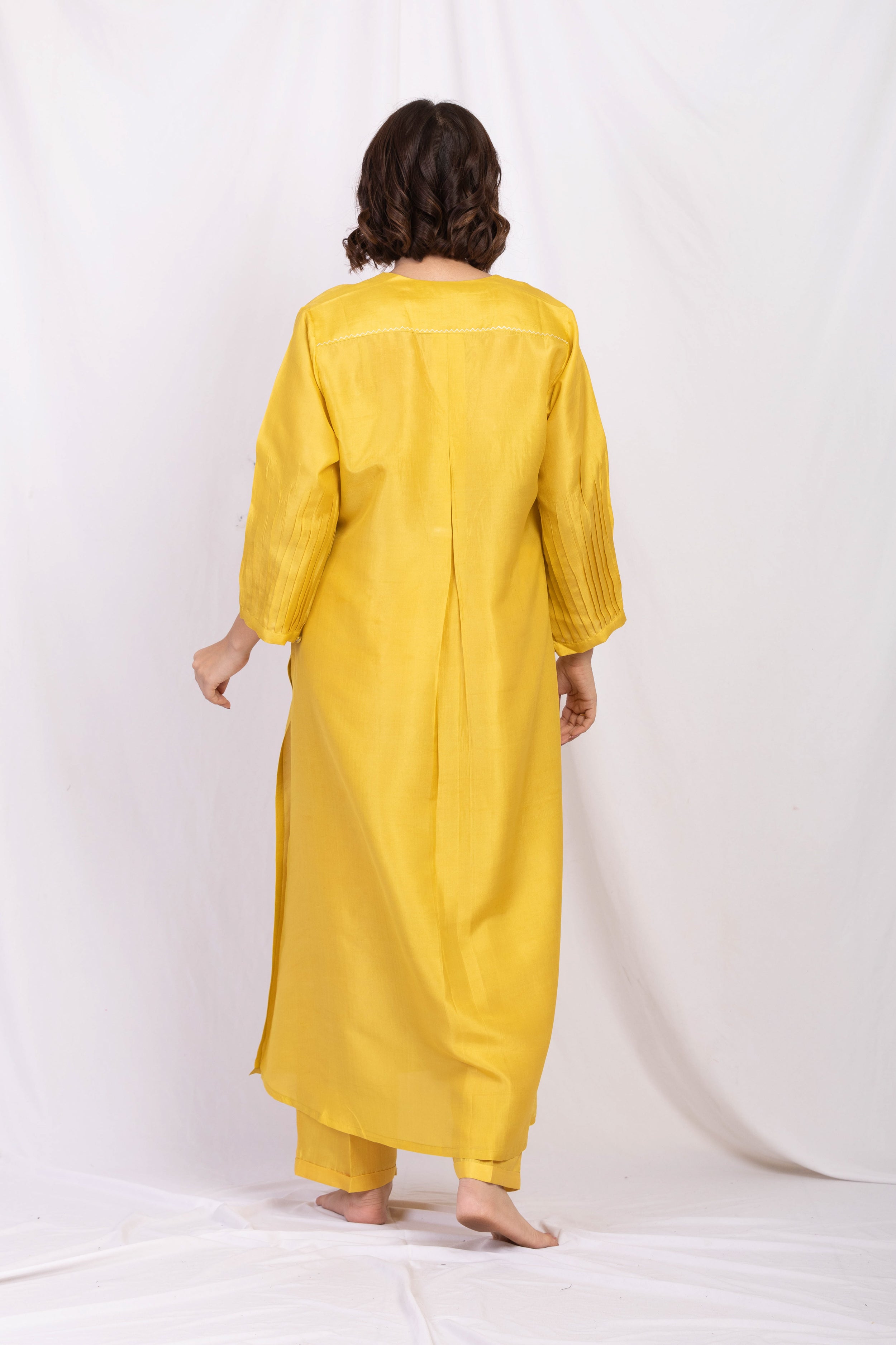 LILA SILK TUNIC SET
