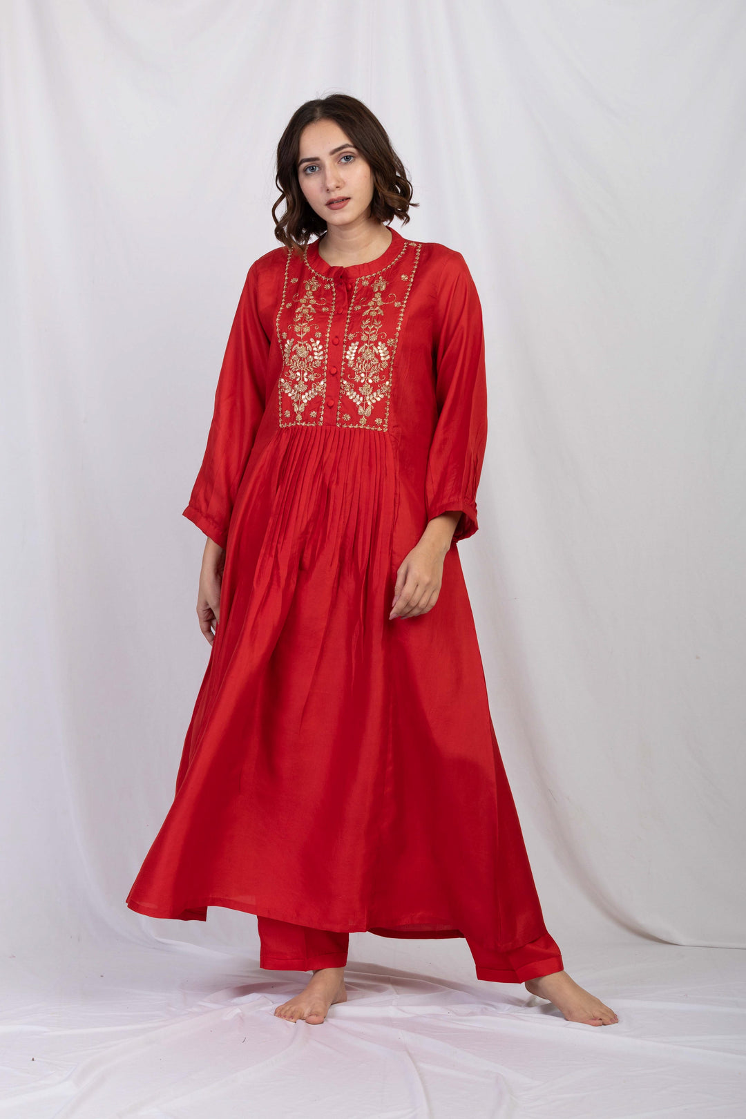 NADIAH SILK TUNIC SET