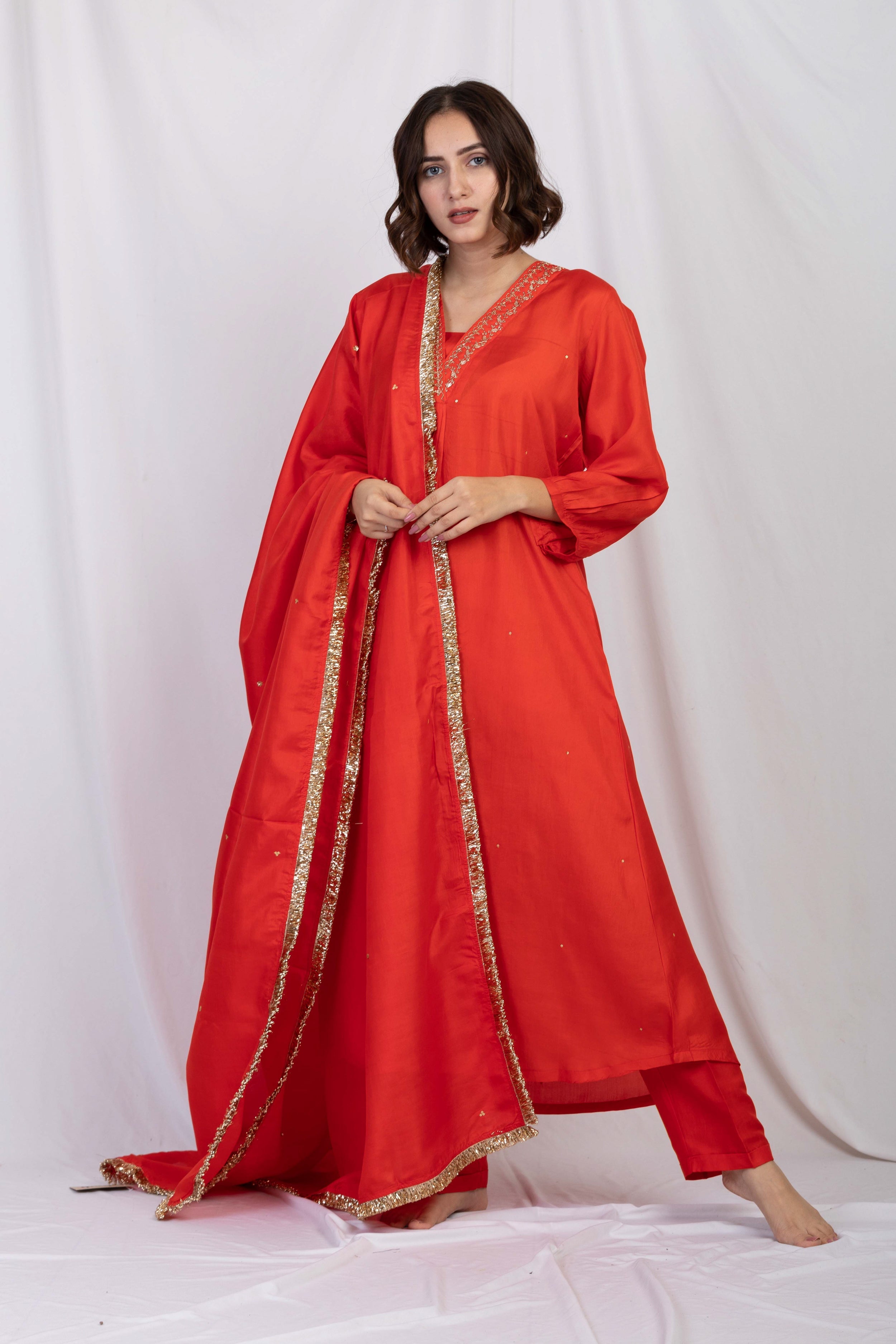 SIMRAN SILK TUNIC SET