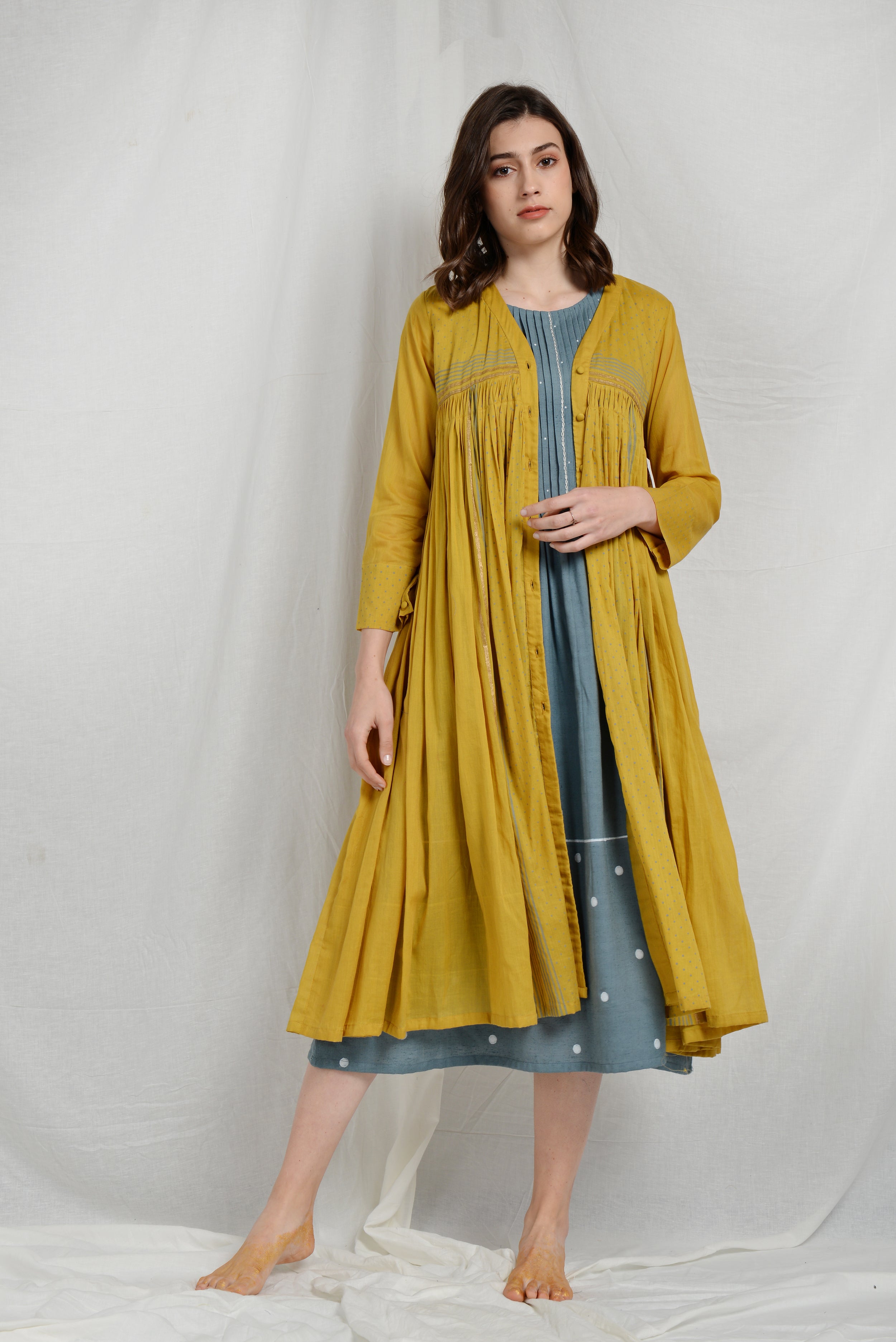 CASEY PLEATED DRESS