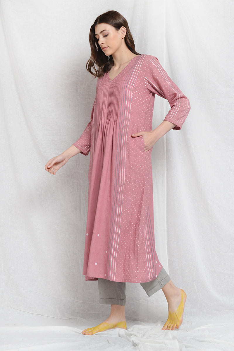 AMIEE WILLOW PLEATED TUNIC SET