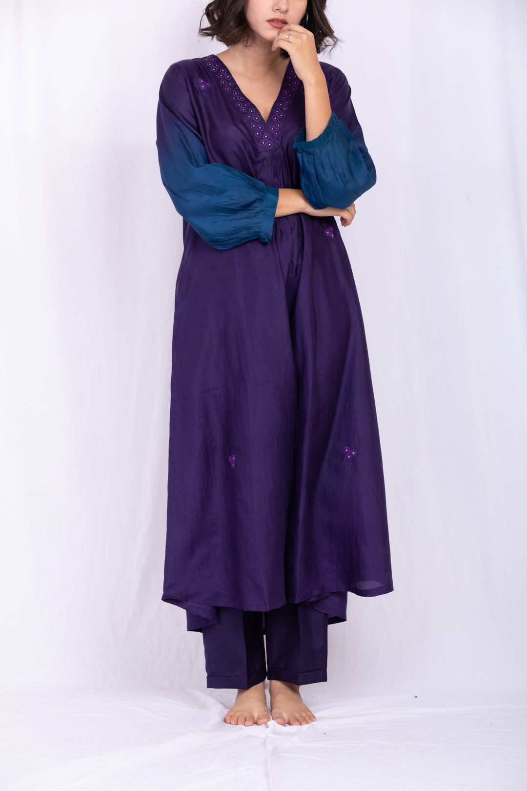 MRINALINI SILK KURTA SET